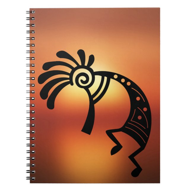 Caderno Espiral Notebook Sunset Southwest Kokopelli (Frente)