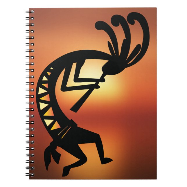 Caderno Espiral Notebook Sunset Southwest Kokopelli (Frente)