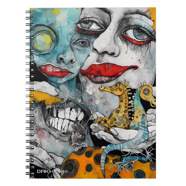 Caderno Espiral Notebook surreal por DAKimage (Frente)