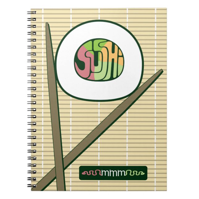 Caderno Espiral Notebook Sushi Lover (Frente)