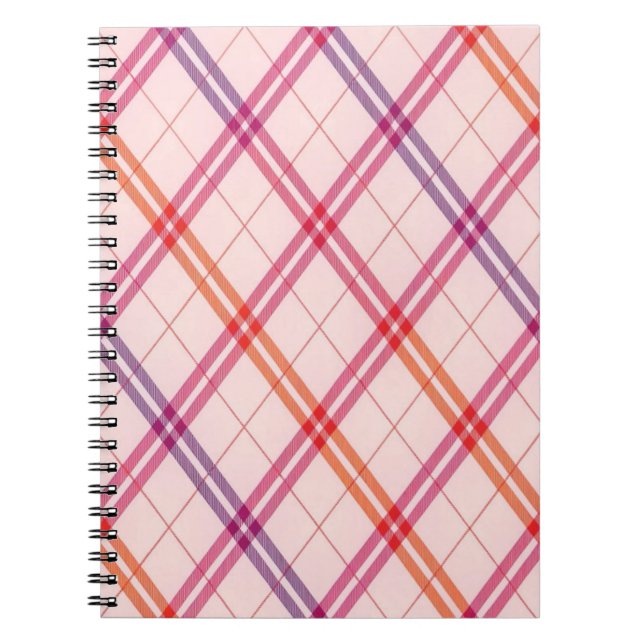 Caderno Espiral Notebook Swetheart Xadrez (Frente)
