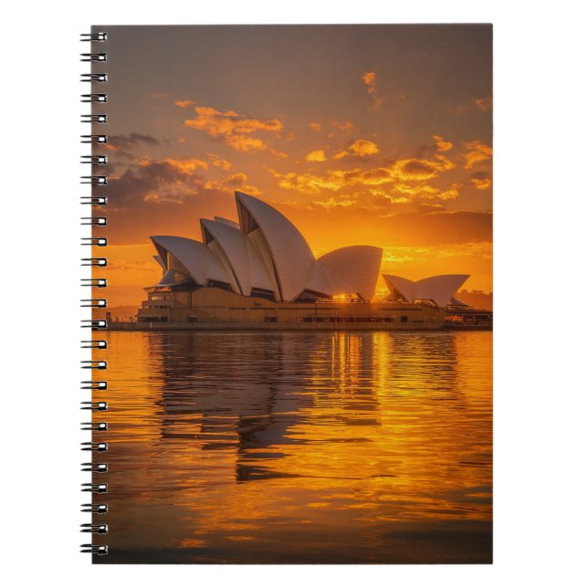 Caderno Espiral Notebook Sydney Opera House Sunrise (Frente)