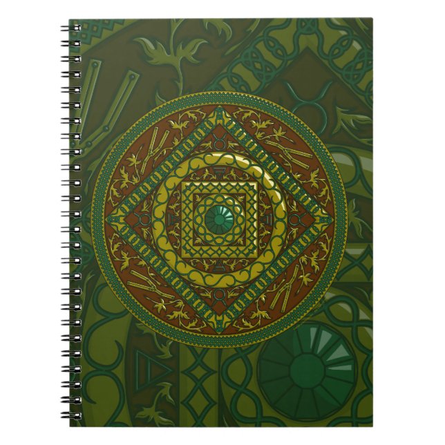 Caderno Espiral Notebook Taurus Mandala (Frente)