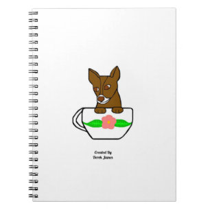 Caderno Espiral Notebook Teacup Chihuahua Spiral