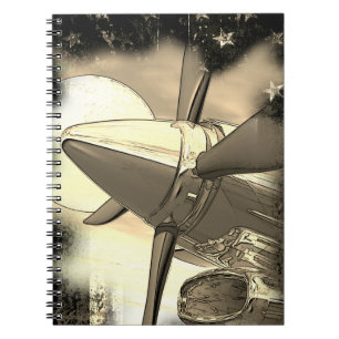Caderno Espiral Notebook técnico para aeronaves retrorreflectoras