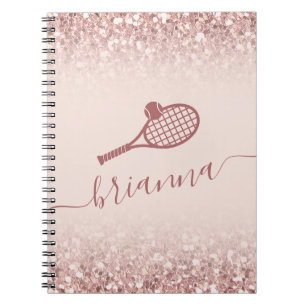 Caderno Espiral Notebook Tênis Personalizado Girly Sparkle Rosa