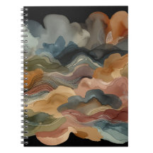 Notebook Terthy Abstrato Watercolor