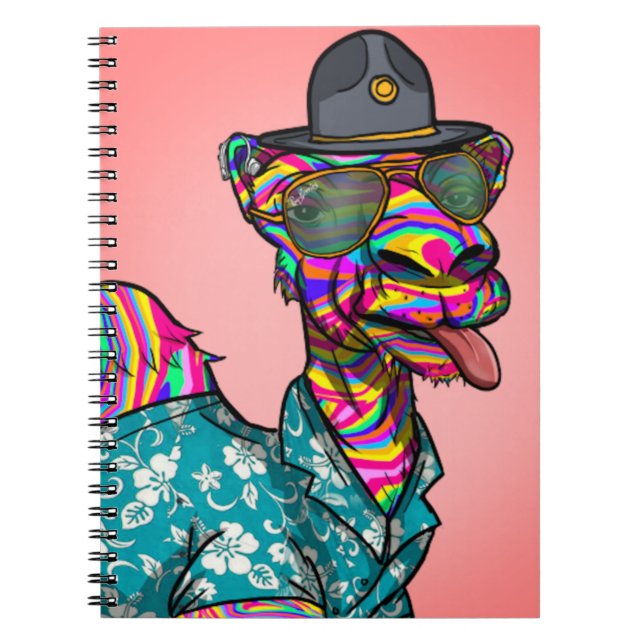 Caderno Espiral Notebook Tie Dye Camel (Frente)
