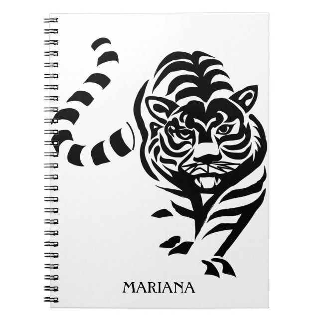 Caderno Espiral Notebook Tiger (Frente)