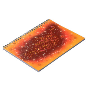 Caderno Espiral Notebook Tiger Executado Na Noite Estrelada Da Gal