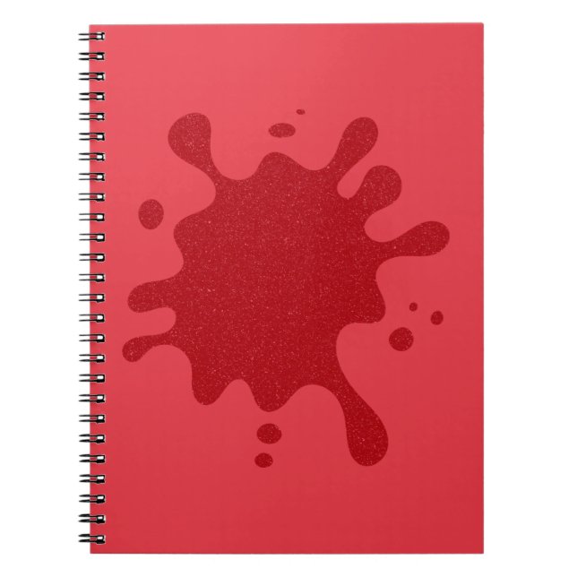 Caderno Espiral Notebook Tomato Red Splat Spiral - Personalizar (Frente)