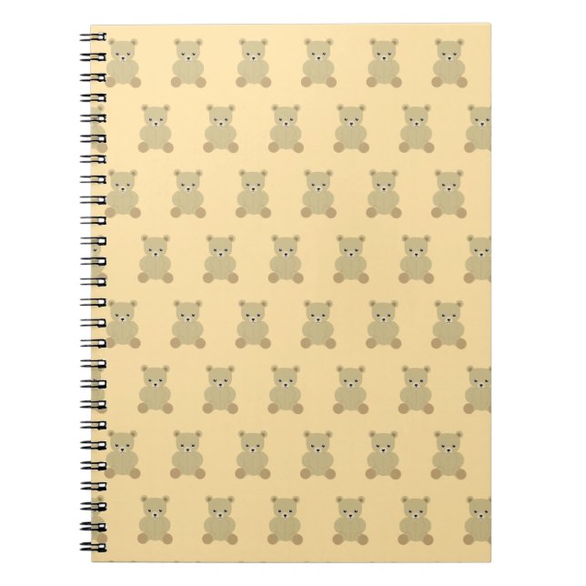 Caderno Espiral Notebook Tradicional Teddy Bear (Frente)