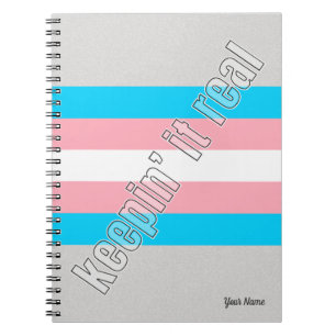 Caderno Espiral Notebook Trans Pride