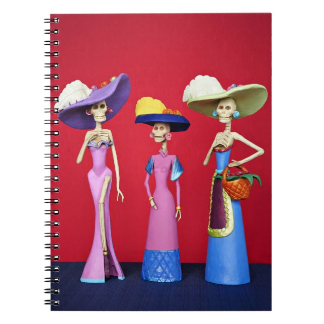 Caderno Espiral Notebook Tres Catrinas (Frente)