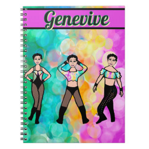 Caderno Espiral Notebook Tri Pose Dancer Pastel & Black nº 1