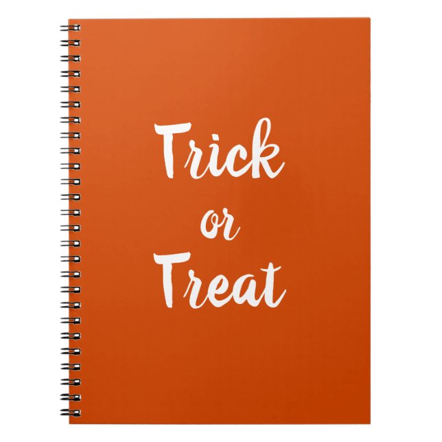 Caderno Espiral Notebook Trick or Tratar Fotografia Espiral (Frente)