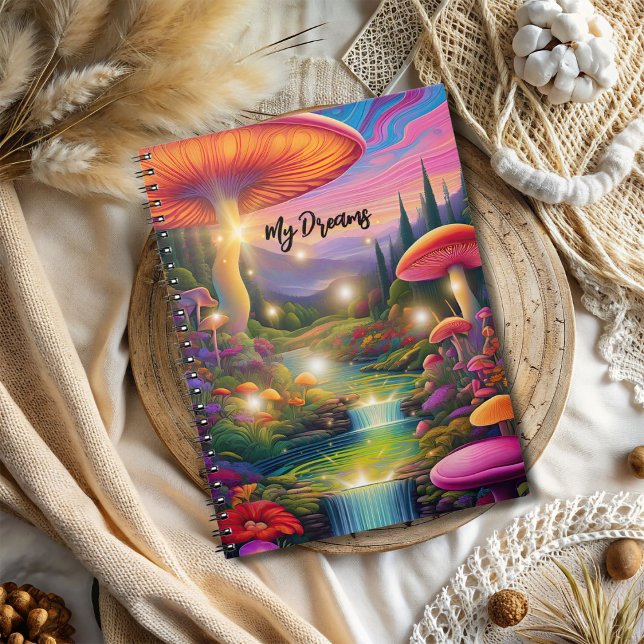 Caderno Espiral Notebook Trippy Hippy Fantasy Spiral Photo (Criador carregado)