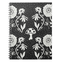 Caderno Espiral Notebook Trippy Mushroom