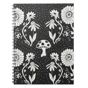 Caderno Espiral Notebook Trippy Mushroom