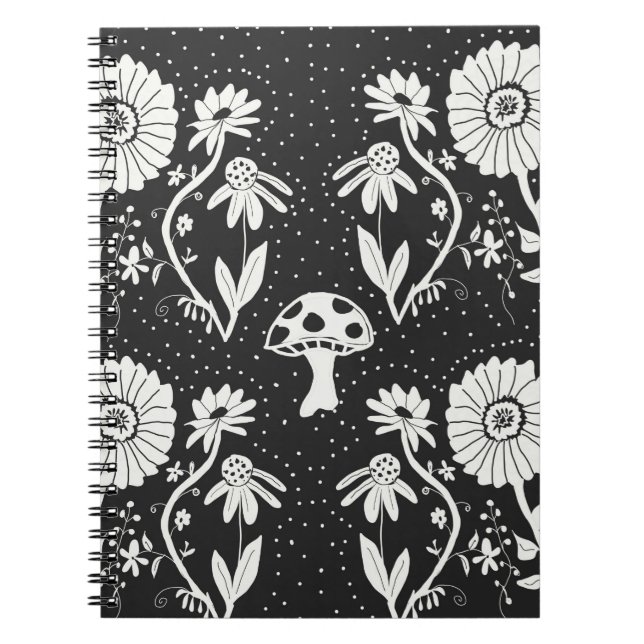 Caderno Espiral Notebook Trippy Mushroom (Frente)