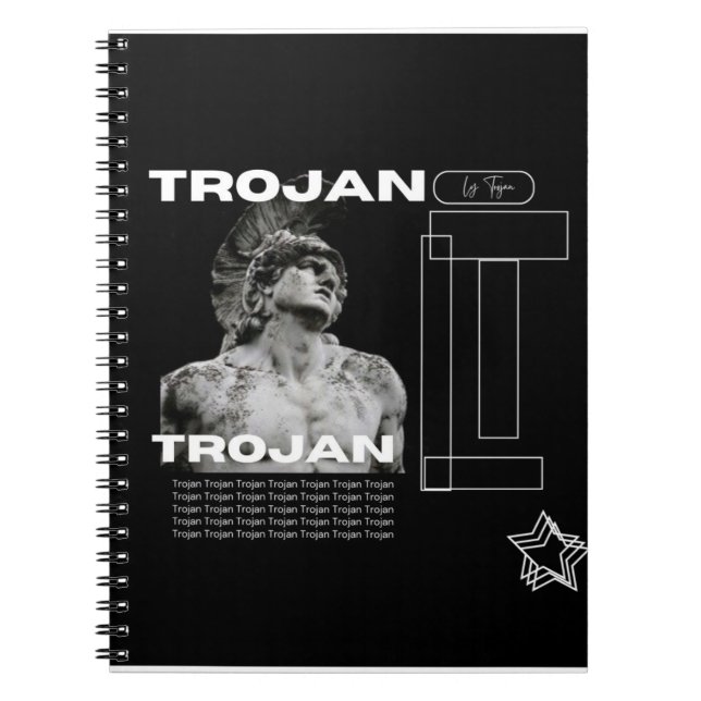 Caderno Espiral Notebook Trojan Strong Spirated (Frente)