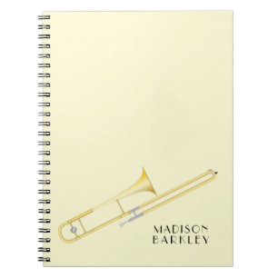 Caderno Espiral Notebook Trombone Musical Banda Professora