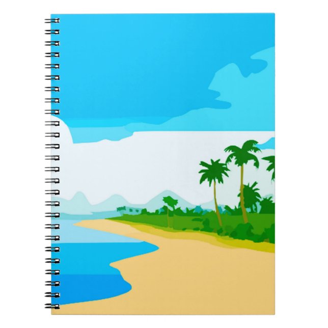 Caderno Espiral Notebook Tropical Island (Frente)