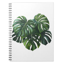 Notebook Tropical Monstera Leaf Foliage