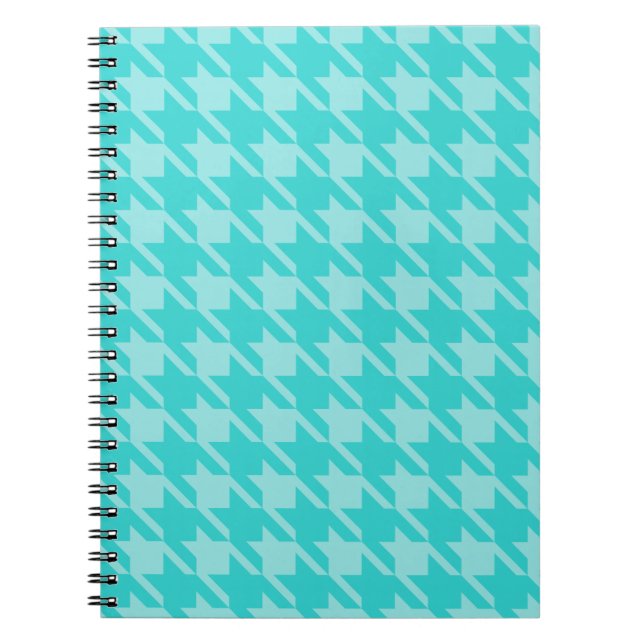 Caderno Espiral Notebook Turquoise Houndstooth (Frente)