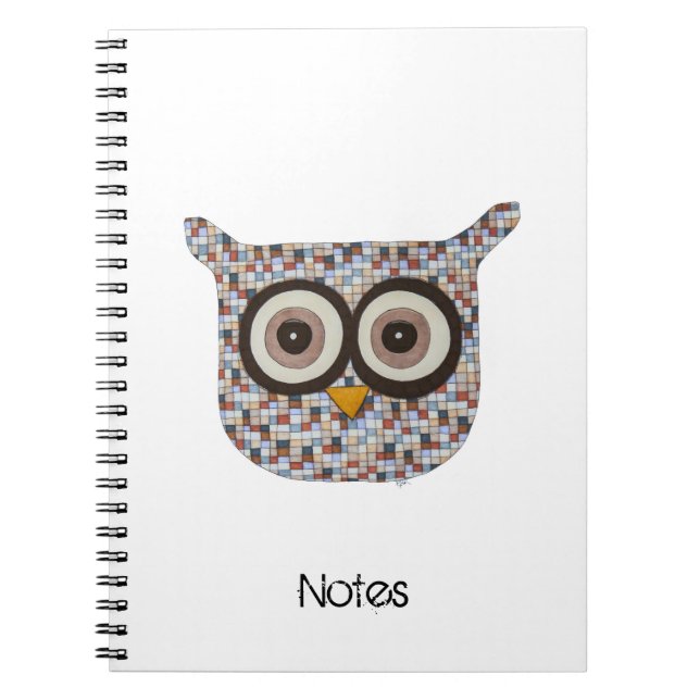 Caderno Espiral Notebook Tweed Owl (Frente)