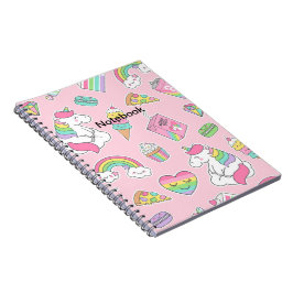 Caderno Espiral Notebook Unicorn