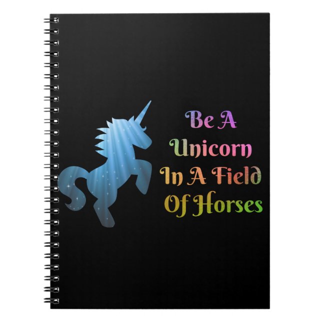Caderno Espiral Notebook Unicorn (Frente)