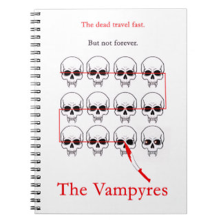 Caderno Espiral Notebook Vampyres - Crossed Skulls