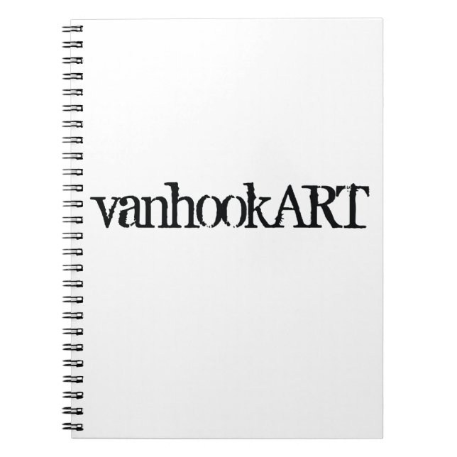 Caderno Espiral Notebook vanhookART (Frente)