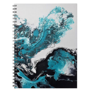 Caderno Espiral Notebook Vawes abstrato Spiral
