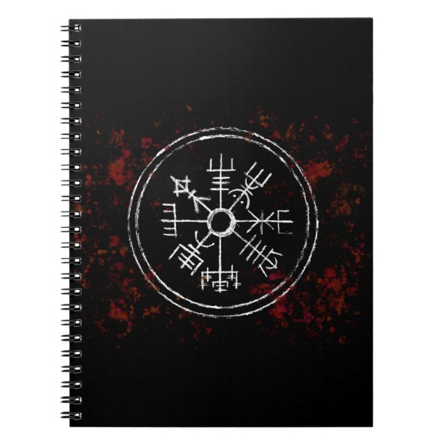 Caderno Espiral Notebook Vegvisir Norse Viking Compass (Frente)