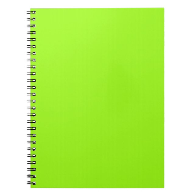 Caderno Espiral Notebook Verde Bright Neon Chartreuse (Frente)