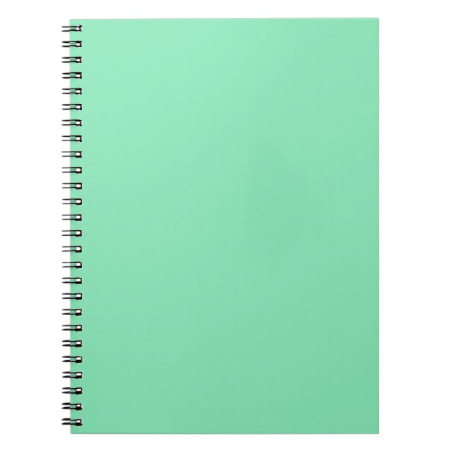 Caderno Espiral Notebook verde para impressão em massa (Frente)