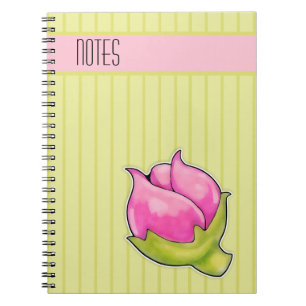 Caderno Espiral Notebook verde Rosebud Joy