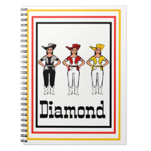Caderno Espiral Notebook Vermelho Cowgirl Dancer #2