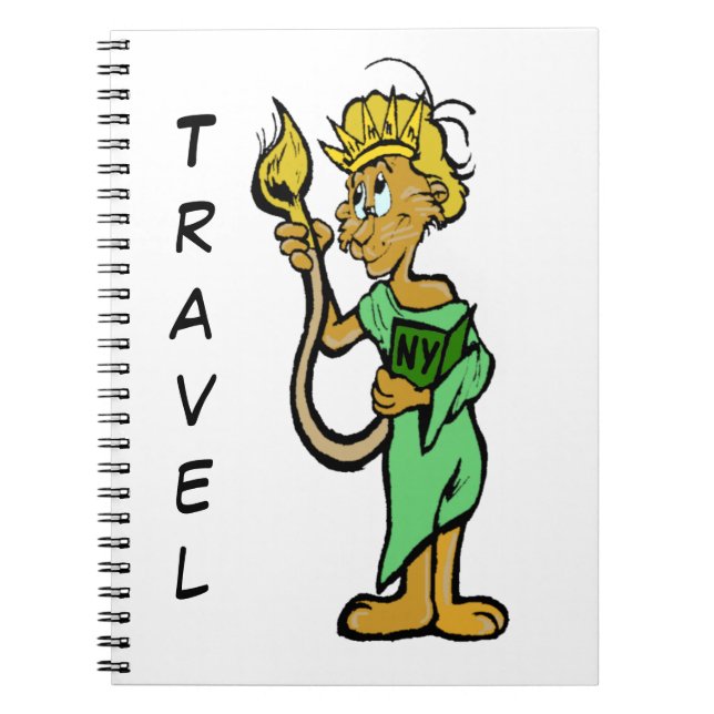 Caderno Espiral Notebook Viagem Lion de Nova Iorque (Frente)