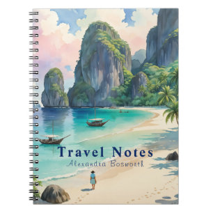 Caderno Espiral Notebook Viagem personalizado nas Filipinas -