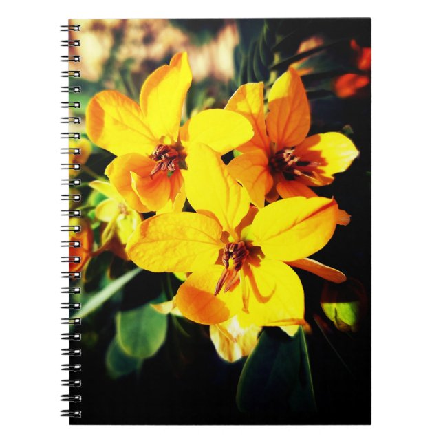 Caderno Espiral Notebook Vibrant Flowers (Frente)