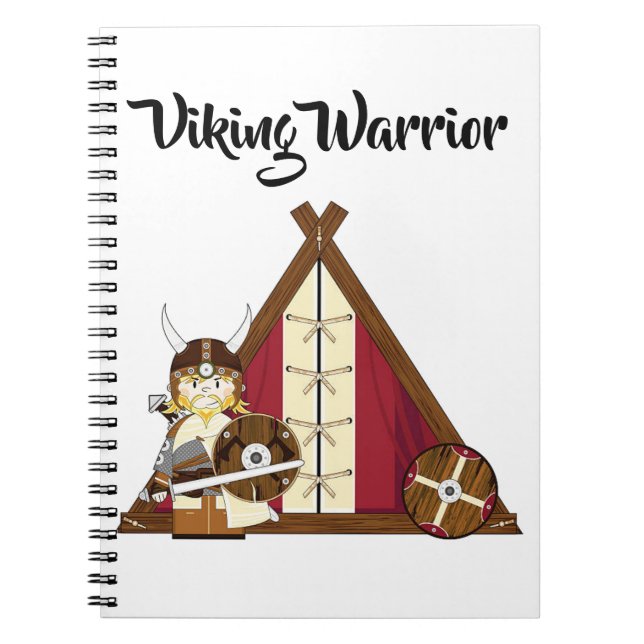 Caderno Espiral Notebook - Viking Warrior (Frente)