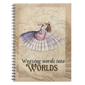 Caderno Espiral Notebook Vintage Casal Weaving Words