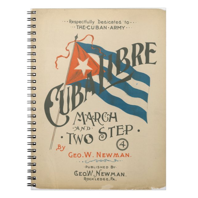 Caderno Espiral Notebook Vintage Cuba Libre (Frente)