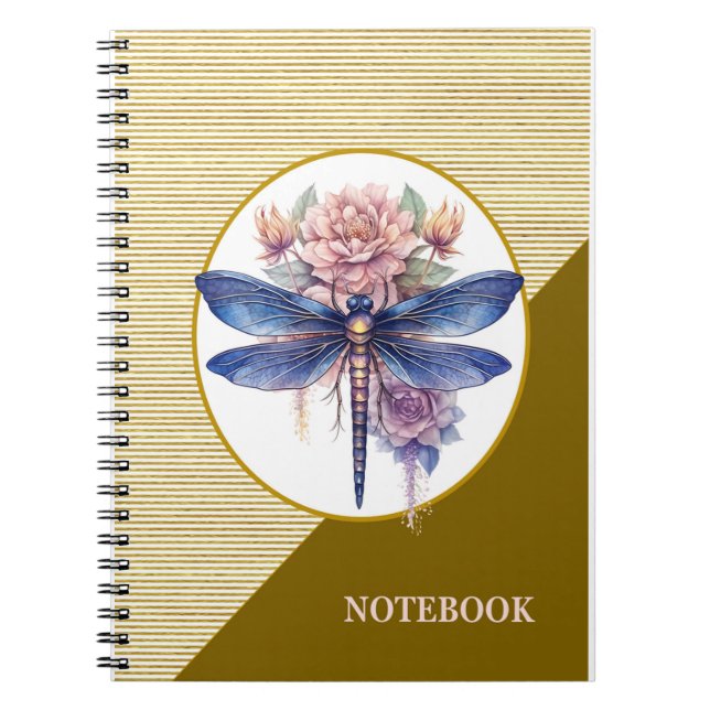 Caderno Espiral Notebook Vintage Dragonfly Spiral (Frente)