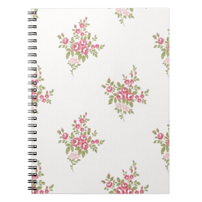 Caderno Espiral Notebook Vintage Flower (Frente)