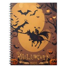 Caderno Espiral notebook vintage halloween