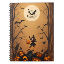 Caderno Espiral notebook vintage halloween